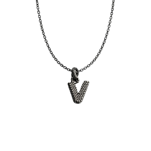 Collana Nove25 Iniziale V Puntinata N25COL00358
