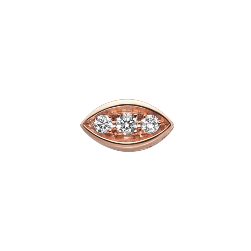Charm Elements en oro rosa de 18 k y diamantes