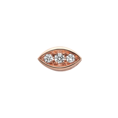Charm Elements en oro rosa de 18 k y diamantes