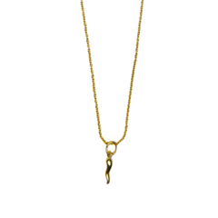 Collana Nove25 Pendente Cornino Piccolo Placcata Oro Giallo N25COL00368