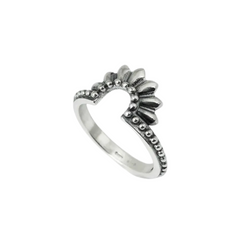 Nove25 Ethnic Floral Band Ring