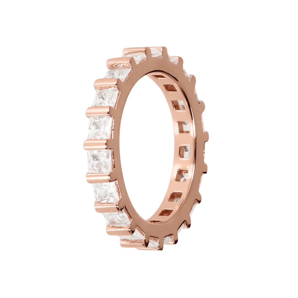 Bronzallure Riviera Ring with Square-Cut Cubic Zirconia