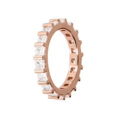 Bronzallure Riviera Ring with Square-Cut Cubic Zirconia
