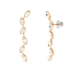 Rebecca Lumière Earrings with White Stones