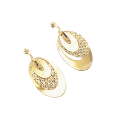 Rebecca Femme Oval Pendant Earrings