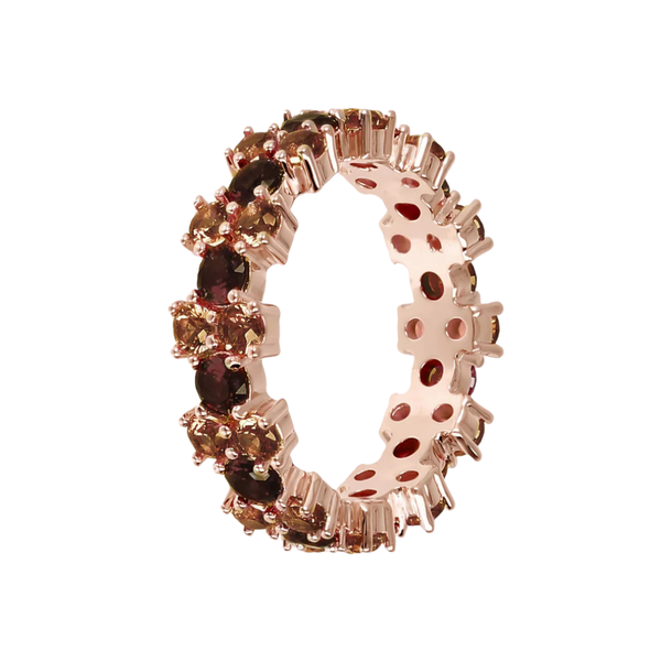 Anello Bronzallure Veretta Bicolore Con Cubic Zirconia Brown WSBZ02032.BROWN