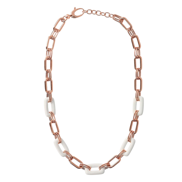 Collana Bronzallure Forzatina E Anelli In Agata Bianca WSBZ01737.WAG