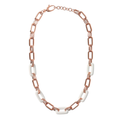 Bronzallure Forzatina Necklace and Natural Stone Rings