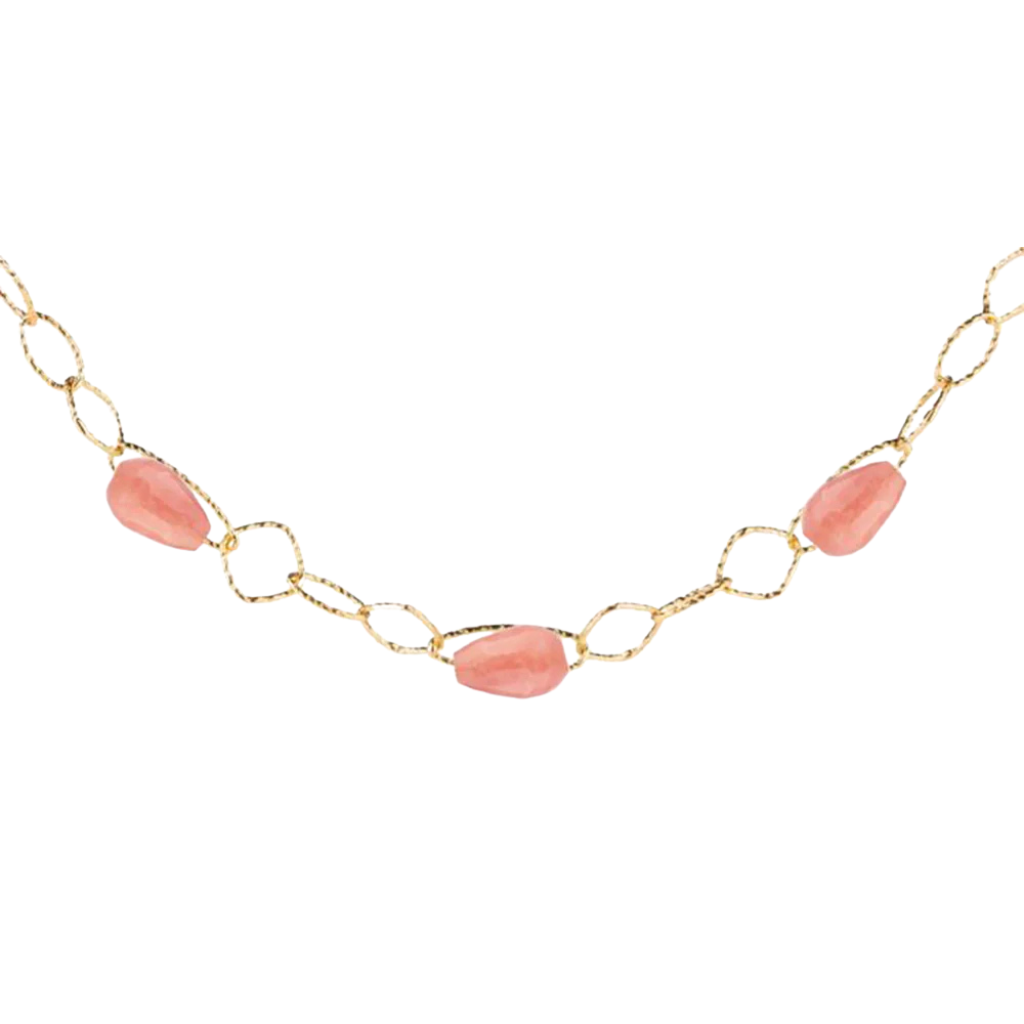 Collana Rebecca Tulipe Con Giada Rosa BTUKOF02