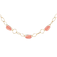 Collana Rebecca Tulipe Con Giada Rosa BTUKOF02