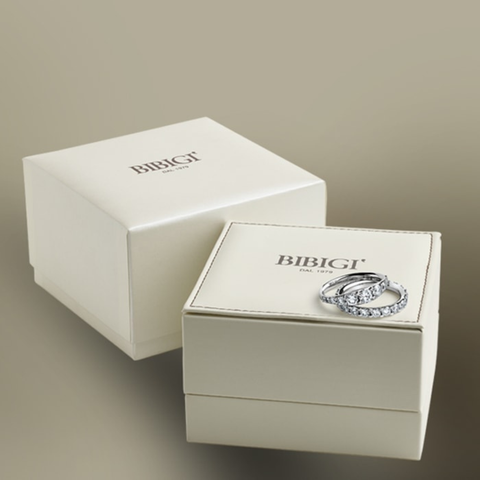 Anello Bibigì Trilogy In Oro Bianco Con Rubini E Diamanti