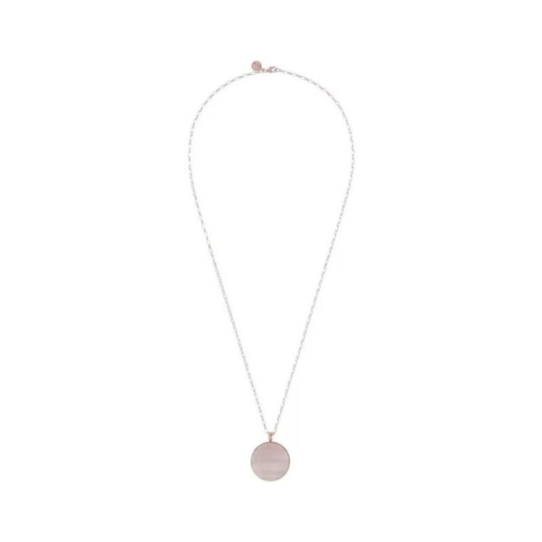 Bronzallure Necklace with Maxi Mother-of-Pearl Pendant