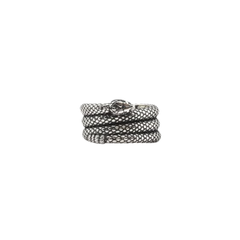 Fascia Nove25 Serpente in Argento Brunito N25ANE00425