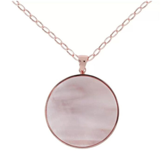 Bronzallure Necklace with Maxi Mother-of-Pearl Pendant