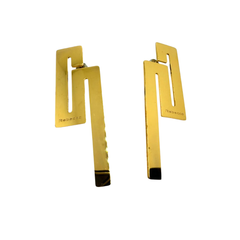 Pendientes Rebecca Skyline de oro