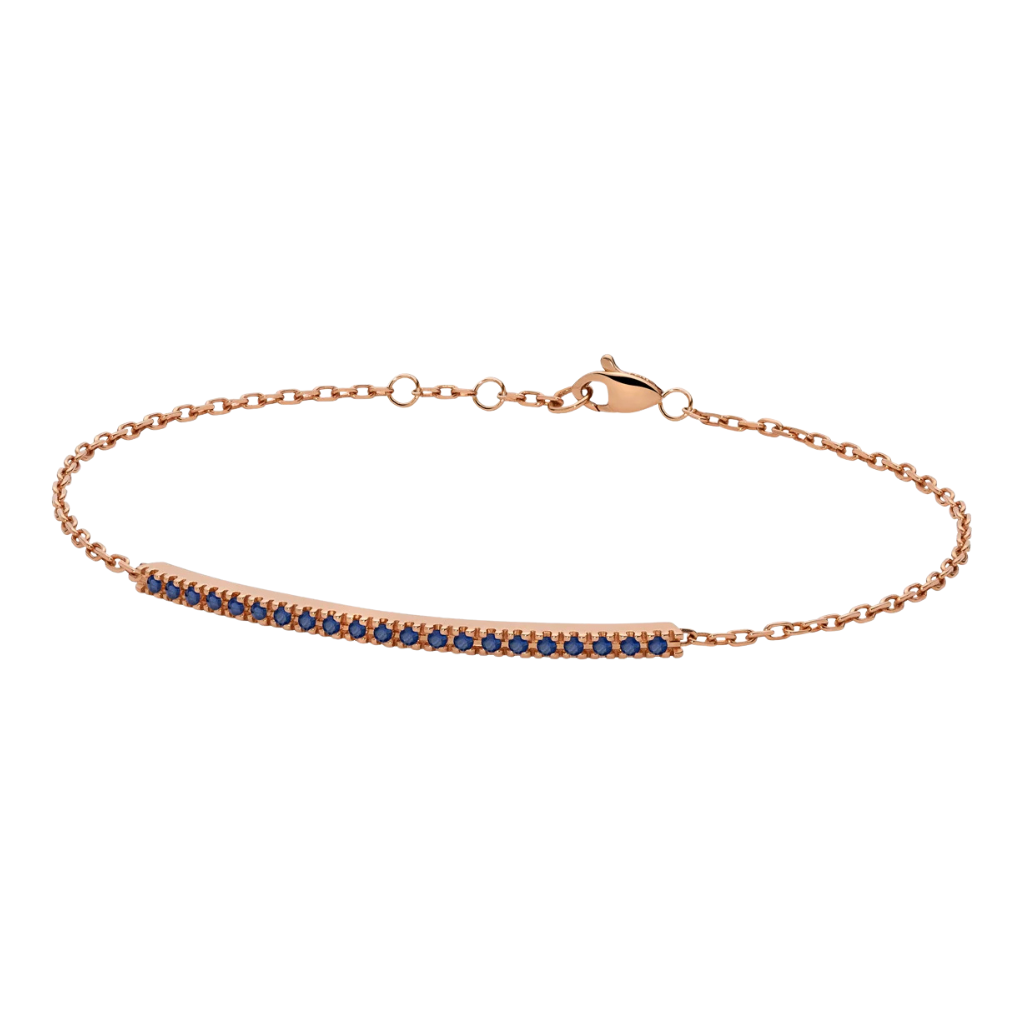 Paddel Women's Bracelet in Rose Gold and Black Diamonds