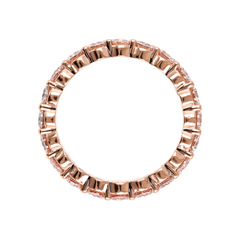 Bronzallure Three-Band Ring in Golden Rosé with Cubic Zirconia