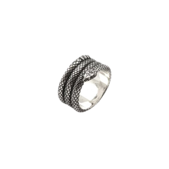 Fascia Nove25 Serpente in Argento Brunito N25ANE00425