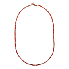 Collar Tennis Bronzallure con circonita naranja efecto degradado