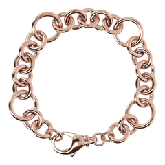 Bracciale Bronzallure Catena Rolò E Anelli In Golden Rosé WSBZ01844.R