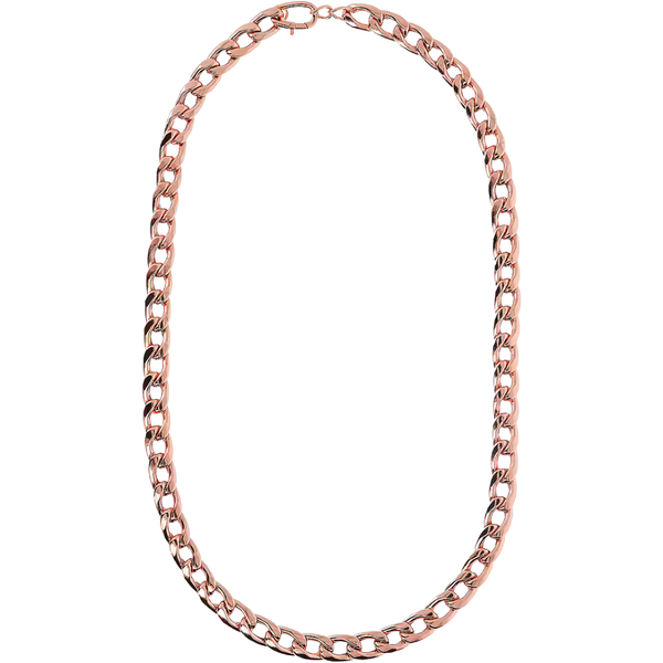 Bronzallure Long Link Necklace in Golden Rosè