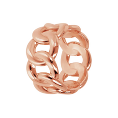 Bronzallure Ring Mesh In Golden Rosè Purity