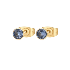 Orecchini Brosway Chakra Dorati Punti Luce Blu BHKE054