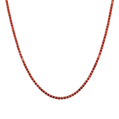 Collar Tennis Bronzallure con circonita naranja efecto degradado