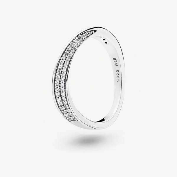 Anello Pandora Onde Eleganti 197136CZ