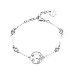 Pulsera Brosway con el alfabeto de chakras y la letra F