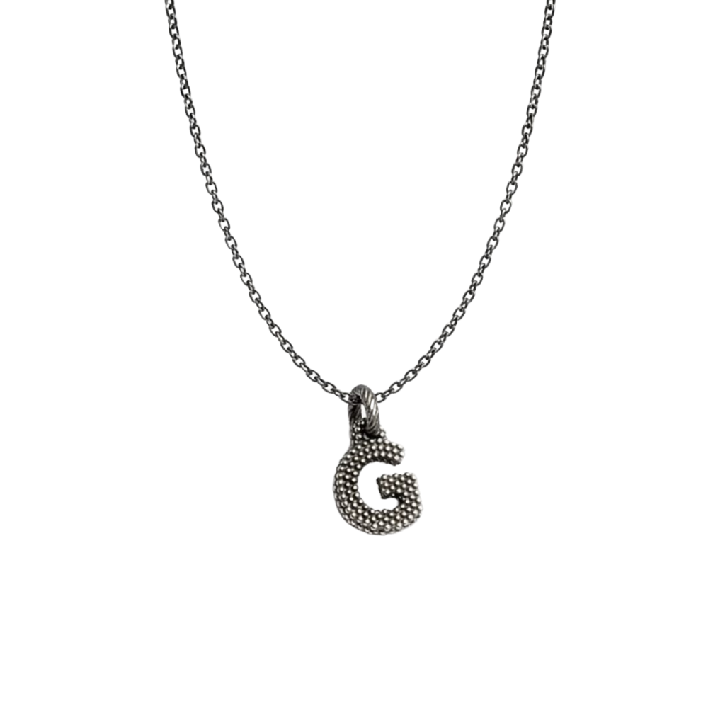 Nove25 Initial G Dotted Necklace
