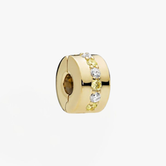 Pandora Clip Camino Luminoso Dorado