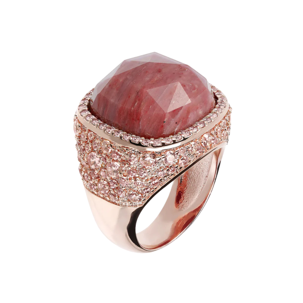 Anello Bronzallure Golden Rose Con Pietra Naturale WSBZ00589.RDW.RM-56