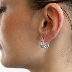 Nove25 Orecchino Singolo Dripping Drop con Zirconi N25ORE00565