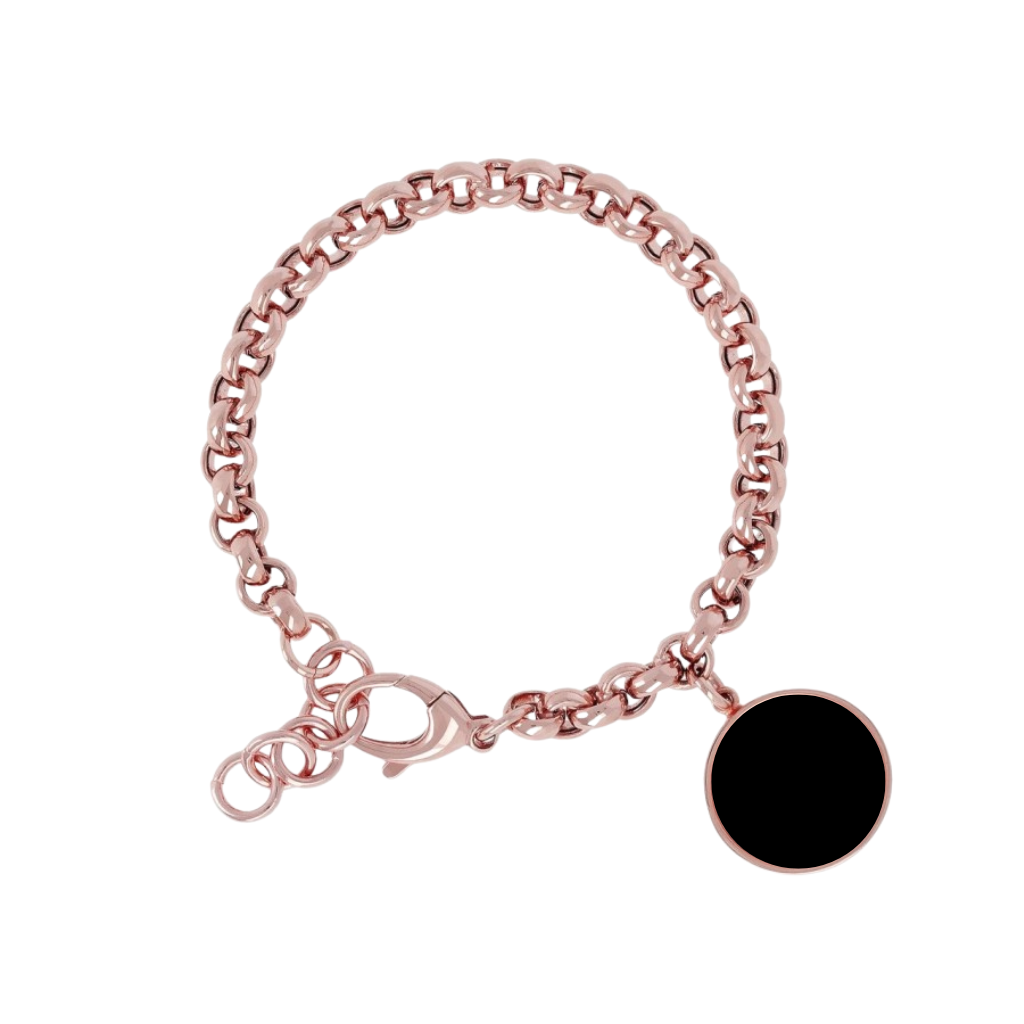 Bracciale Bronzallure Con Ciondolo A Disco E Catena Rolò WSBZ00856BO