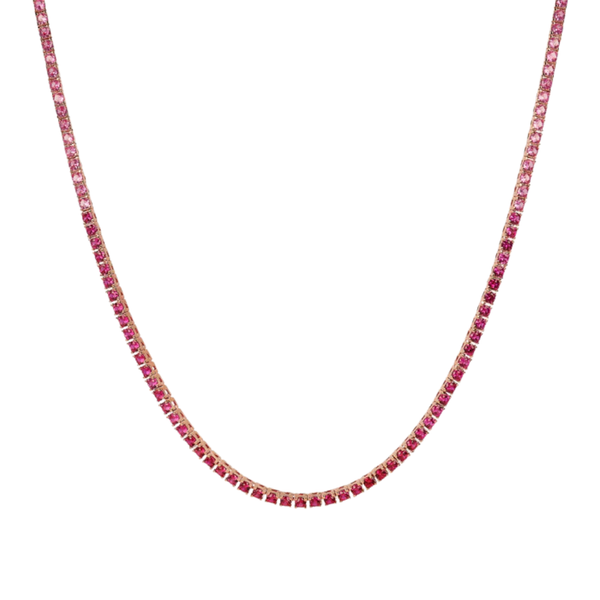 Collana Bronzallure Tennis Con Cubic Zirconia Effetto Dégradé Rosa WSBZ02115.MULTIPINK