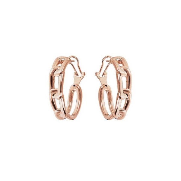 Orecchini Bronzallure A Cerchio Con Link Elettroformati WSBZ01975.R