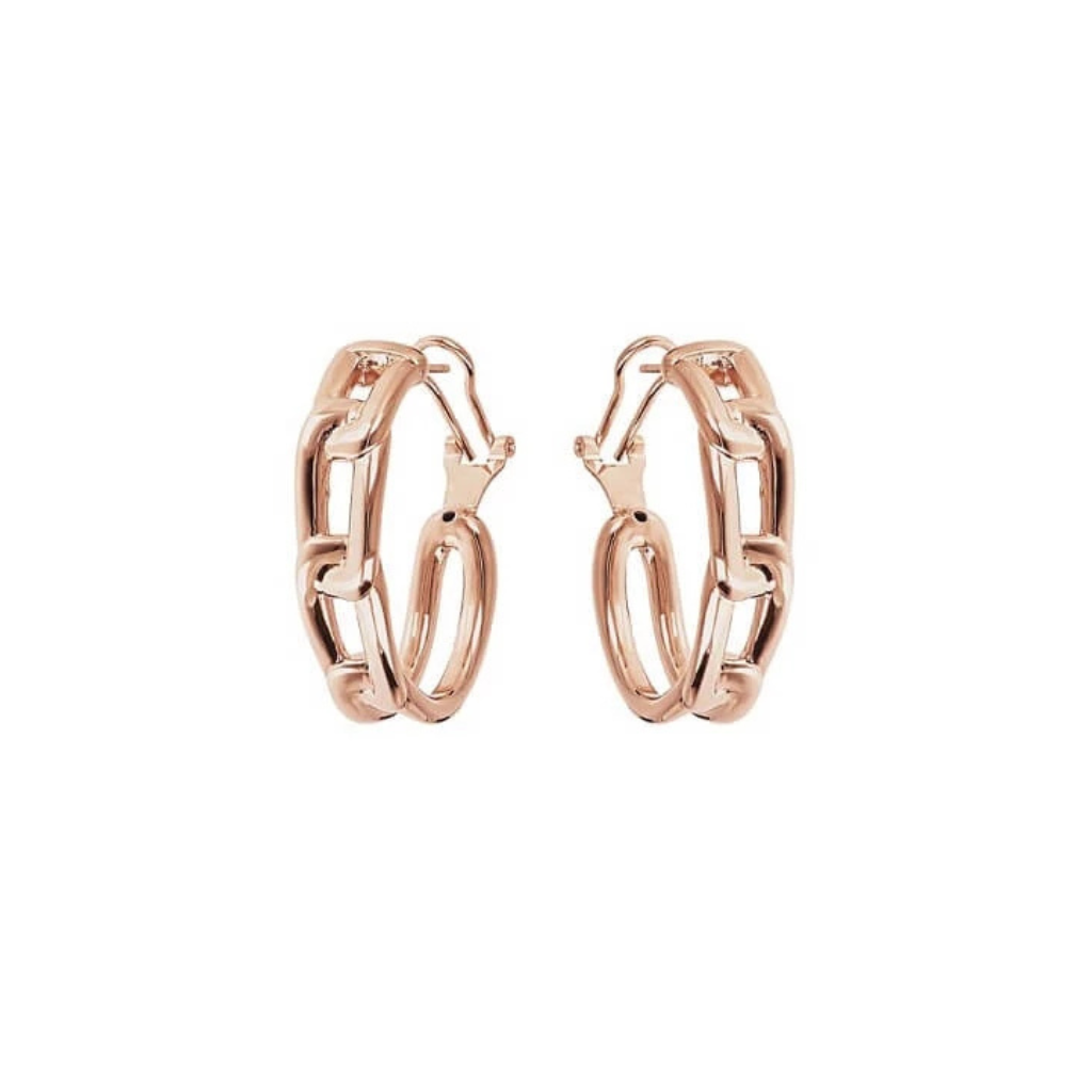 Orecchini Bronzallure A Cerchio Con Link Elettroformati WSBZ01975.R