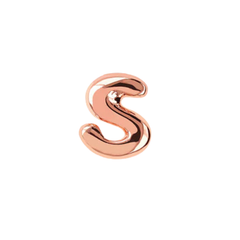 Versari Initial Single Earring Rosé