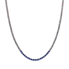 Collana Bronzallure Tennis Con Cubic Zirconia Effetto Dégradé Blu WSBZ02115.MULTIBLUE