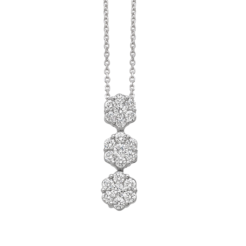 Collar Trilogy Magic de Giorgio Visconti en oro blanco y diamantes
