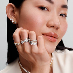 Pandora Braided Band Ring with Bright Bow