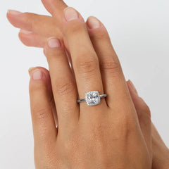 Anillo ajustable Amen Lady con circonita blanca de corte radiante