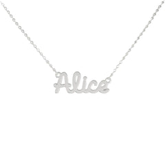 Collar de nombre personalizado de acero NOMBRE