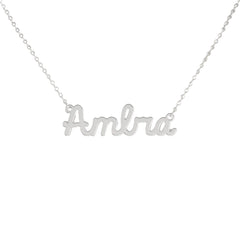 Collar de nombre personalizado de acero NOMBRE