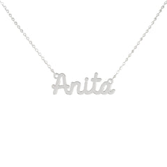 Collar de nombre personalizado de acero NOMBRE