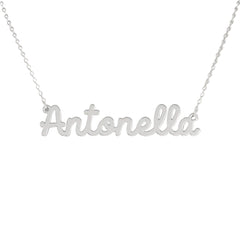 Collar de nombre personalizado de acero NOMBRE