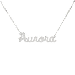 Collar de nombre personalizado de acero NOMBRE