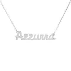 Collar de nombre personalizado de acero NOMBRE
