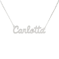 Collar de nombre personalizado de acero NOMBRE